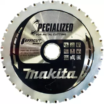 Makita Specialized EFFICUT - ketassaetera - puidule, metallile, alumiiniumile - 150 mm - 33 hammast - Makita DCS553, DCS553RTJ, LXT DCS553Z jaoks