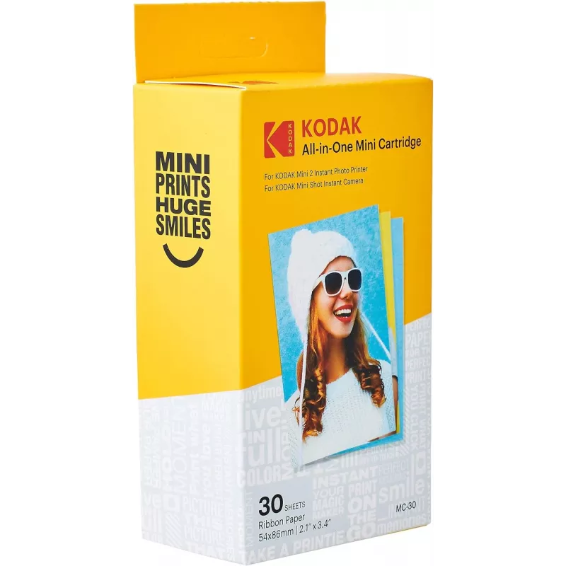 Kõik-ühes minikassett 30 lehte, Kodak MC-30 — fotopaberi kassett kiirprinteritele, 30 lehe mahutavus