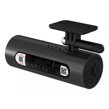 Dashcam 70mai M200 auto kaamera, 1080p Full HD 1920×1080, H.265, 60 fps, 300 mAh aku, Wi‑Fi, microSD kuni 128 GB, ava f/1.8, must