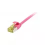 patch-kaabel RJ45, CAT6A 500Mhz, 0,15m, magenta, U/FTP, õhuke ümarkuju d=3,8mm, TPE/LSZH(Superflex), AWG32, Cat.7 toorkaardliga, Synergy 21 (S217380V3)
