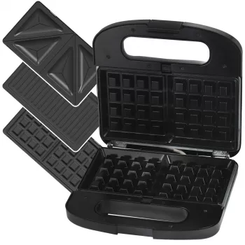 Extralink Smart Life Grill Sandwich & Waffle Maker SJ-37A | Grilliröster ja vahvliraud | 1000W, röster 3 vahetatava plaadiga