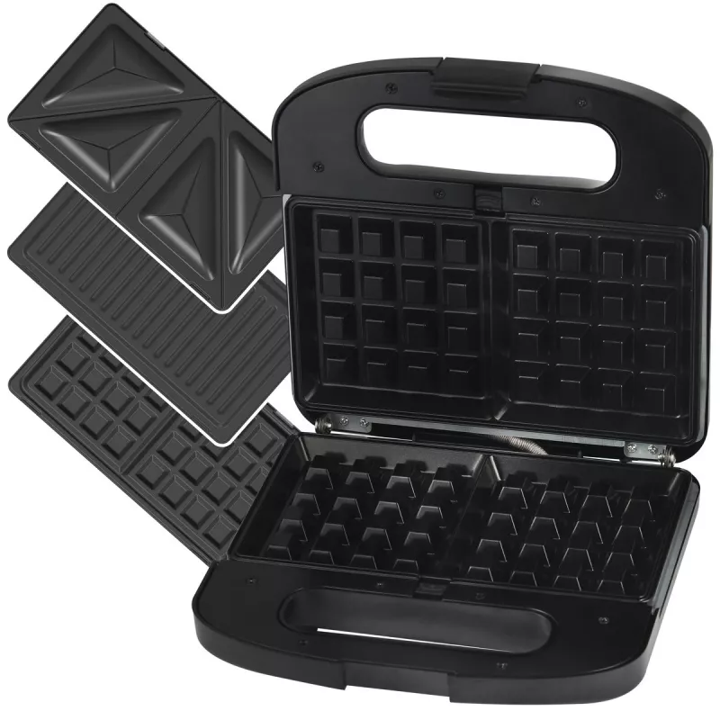 Extralink Smart Life Grill Sandwich & Waffle Maker SJ-37A | Grilliröster ja vahvliraud | 1000W, röster 3 vahetatava plaadiga