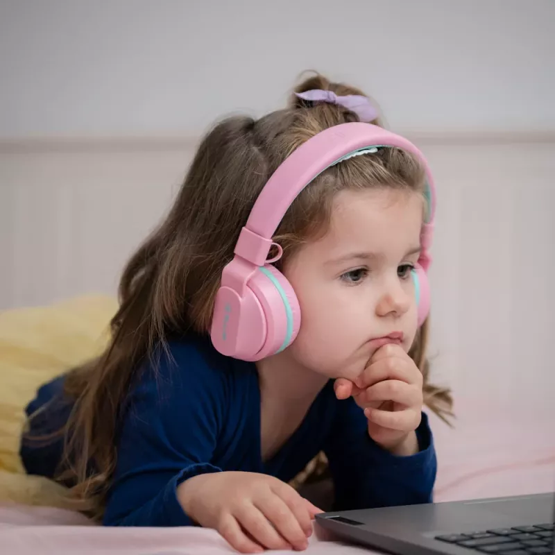 Kõrvaklapid Tellur Buddy Bluetooth üle-kõrva roosad