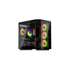 PC tornikorpus KRUX Empero KRXD010, ATX, must — toetab GPU-sid kuni 420 mm, CPU jahuteid kuni 155 mm, 2x 3,5-tollist + 3x 2,5-tollist sahtlit