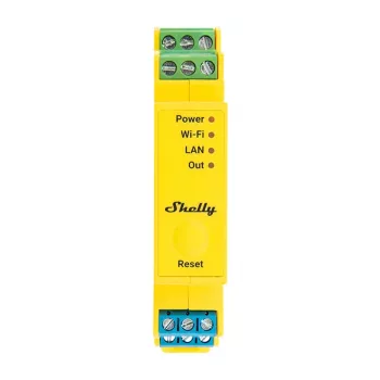 Shelly RGBWW Pro WiFi 5-kanaliline DIN-siini valgustuse kontroller