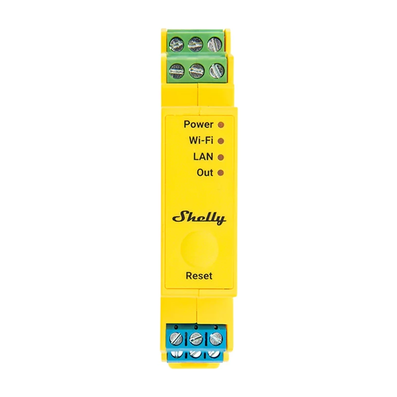 Shelly RGBWW Pro WiFi 5-kanaliline DIN-siini valgustuse kontroller