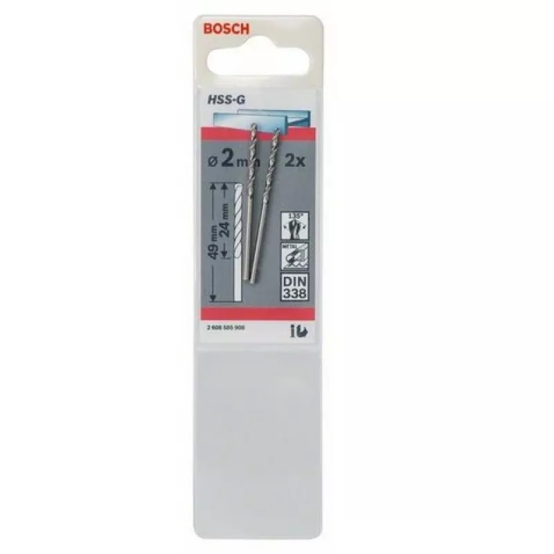 Keerdpuur Bosch Metal puur HSS-G DIN 338