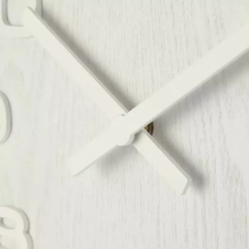 NeXtime 3096WI - Seinakell - kvartskell - Ring - Valge - Puit - Puit