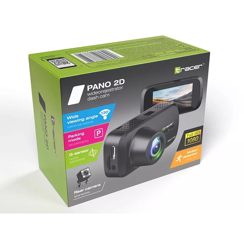 Auto pardakaamera TRACER Tracer Pano 2D – panoraamne 2D salvestus, kompaktne disain