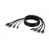 Belkin Secure KVM Combo kaabel - Video- / USB- / Audio-kaabel - TAA-vastav - USB, Mini-Pistik, HDMI (M)