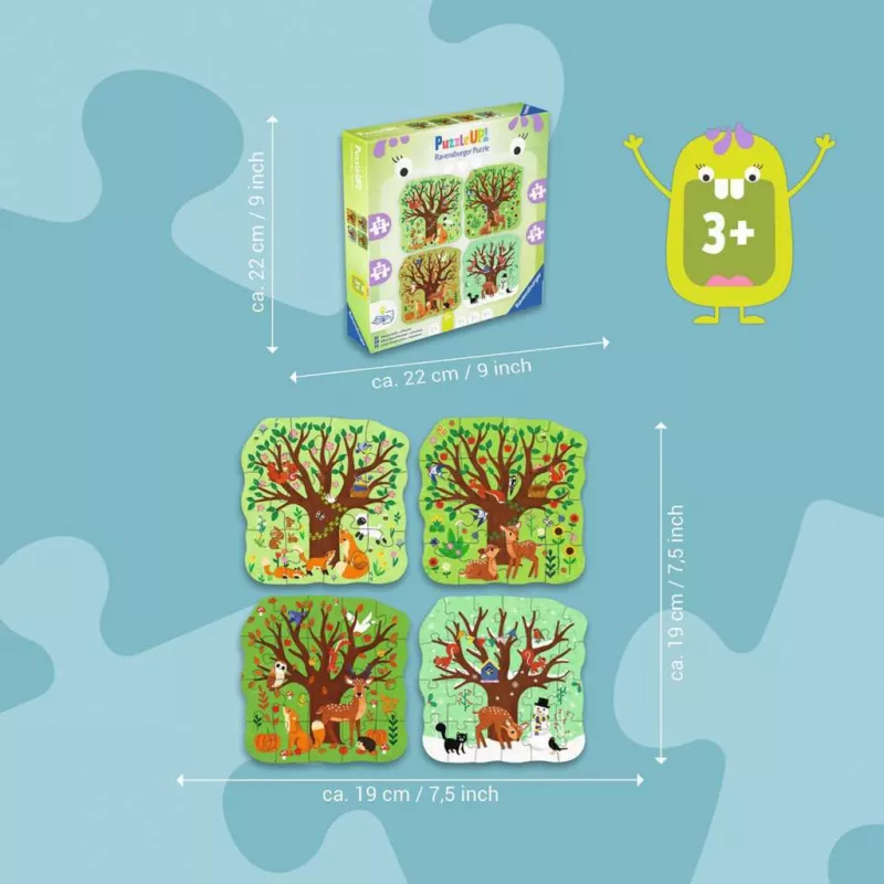 Puzzle UP - Vier Jahreszeiten (12, 16, 20 ja 24 tükki)