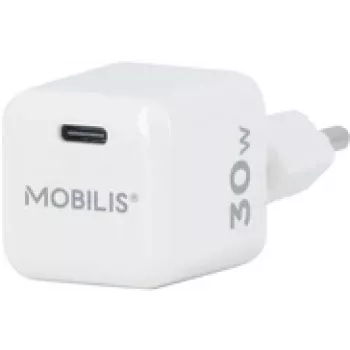 Mobilis Nano seinadapter - 30W - USB C - GaN - Prantsusmaal toodetud (001383)