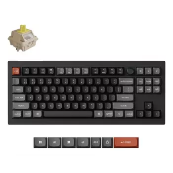 Mehaaniline klaviatuur Keychron V3 Ultra 8K — Juhtmega ja Bluetooth, QWERTY paigutus, RGB LED, Must