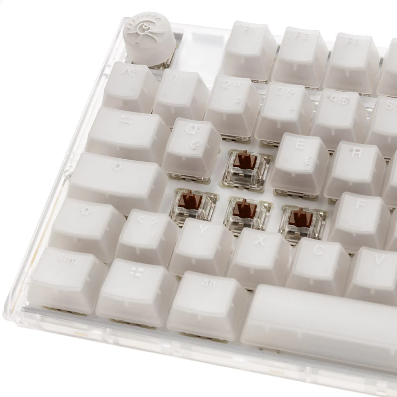 Ducky One 3 RGB mänguklaviatuur, USB, QWERTY, USA inglise, valge