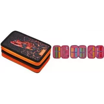 Pliiatsitasku Herlitz 50038794 Pehme Polüester Must Oranž 190x115x70mm