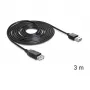USB-kaabel DeLOCK EASY-USB 2.0-A 3m Must