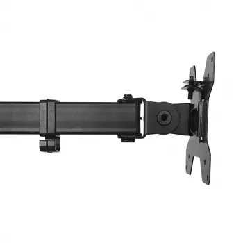 Maclean MC-967 Topeltvertikaalne monitori lauahoidja, max VESA 100x100, 13-27, 2x 9kg, pulbervärvitud, kallutatav, pööratav, reguleeritav