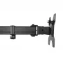 Maclean MC-967 Topeltvertikaalne monitori lauahoidja, max VESA 100x100, 13-27, 2x 9kg, pulbervärvitud, kallutatav, pööratav, reguleeritav