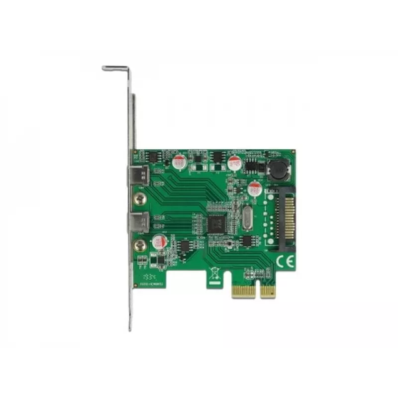 DeLOCK PCI Express x1 kaart 2 x USB USB-C™ emasporti