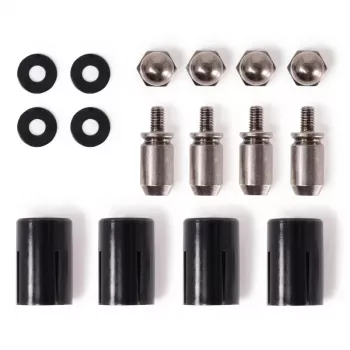 Kinnituskomplekt Alphacool 15724 must roostevaba teras 17 mm kõrgus