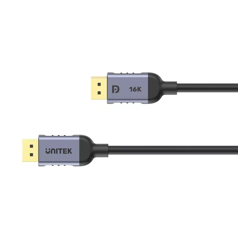 UNITEK C1628GY01-5M DisplayPort kaabel, must/hall