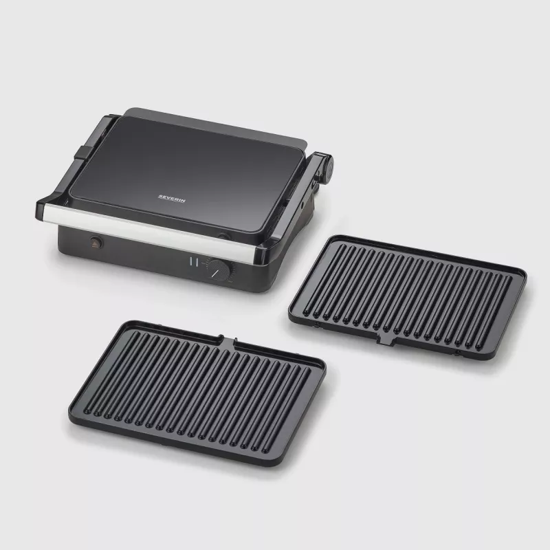 Kontaktgrill Severin KG 2398 must valge 1800 W 300 x 220 mm
