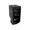 Toonerikassett Lexmark CS720 standardtootlikkus 2500 lehekülge tsüaan