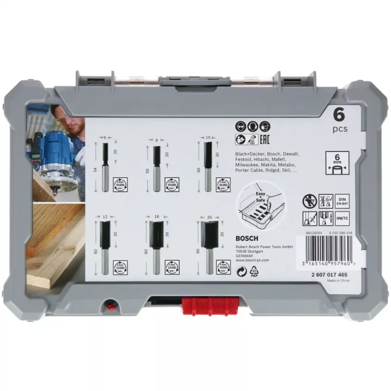 Bosch 2607017466 Freesiterade komplekt 6 tk