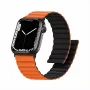Kellarihm GUAN Premium Plus Apple Watchile 40/41/38/42 mm, oranž/must — ühildub seeriatega 10/11