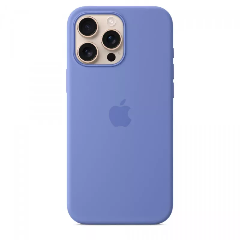 iPhone 16 Pro Max silikoonümbris MagSafe'iga - rukkilillesinine