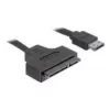 SATA kaabel DeLOCK ESATAP-100 0,5 m Must
