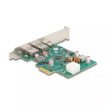DeLOCK PCI Express x1 kaart USB USB-C PD 30W 2x USB Type-A 5Gbps