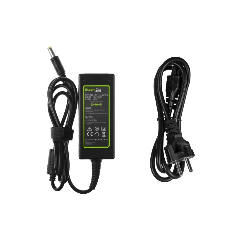 Green Cell Pro laadija Acer Aspire E5-511, E5-521, E5-573, E5-573g, Es1-131, Es1-512, Es1-531, V5-171 jaoks, 19V 2,37A 45W