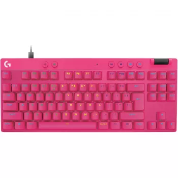 Logitech G PRO X TKL RAPID klaviatuur mängimiseks USB QWERTY roosa Tenkeyless
