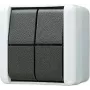 JUNG 809W elektriline lüliti surunupplüliti must - valge (809W)