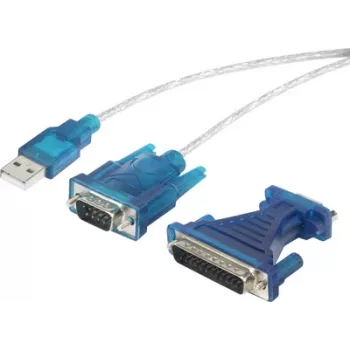 Jadakaabel Renkforce RF-4222053 USB Type-A DB-25 Must 0,4 m