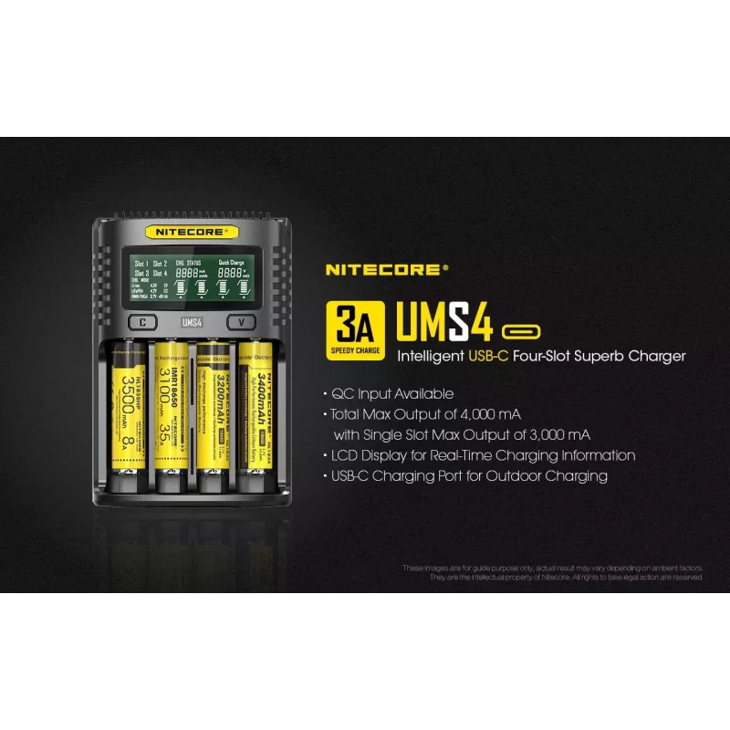 Laadija Nitecore UMS4