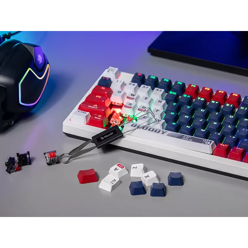 Mängurihiir A4Tech Bloody S98 USB Sports Navy BLMS Red Plus lülititega