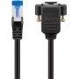 Goobay CAT 6A pikenduskaabel, S/FTP (PiMF), must (65642)