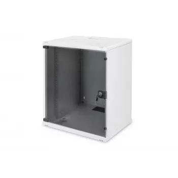 DIGITUS Compact Series DN-19 12-U-S-1 - Seinakapp - Helehall, RAL 7035 - 12U - 48,3 cm (19) (DN-19 12-U-S-1)