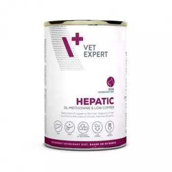 Märg koeratoit VETEXPERT Veterinary Diet Hepatic koertele, 400 g, maksa toetus, lihamaitse