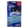 Kuiv kassimaius Felix Play Tubes Fish & Shrimps 50 g — maiusetorud täiskasvanud kassidele, 35% valku, 19,5% rasva