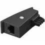 Wentronic Goobay - võrguadapter - TAE-F (M) RJ-45-le (2-kontaktiline) (W) - 5,3 m - must (95139)