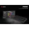 Savio Phenix SAVGK-RED mänguklaviatuur USB RF juhtmevaba Bluetooth QWERTY