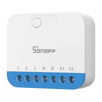 Seinale paigaldatav Sonoff MINI-ZBDIM Zigbee nutikas minikontroller/hämardi valgustusele — kompaktne sisemoodul