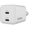 Canyon CU45AC universaalne valge vahelduvvoolu kiirlaadimise siselaadija
