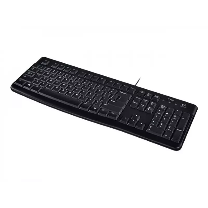 K120 juhtmega klaviatuur, juhtmega, USB, QWERTZ, must