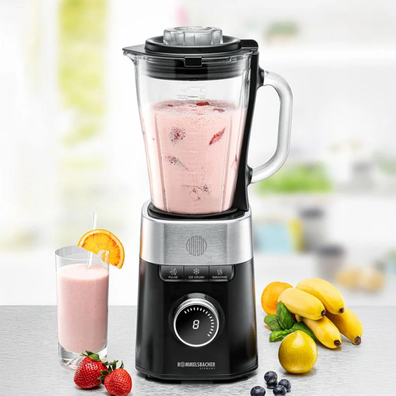 Lauamikser Rommelsbacher MX 1260 — 1200 W, 1,5 L, must/roostevaba teras