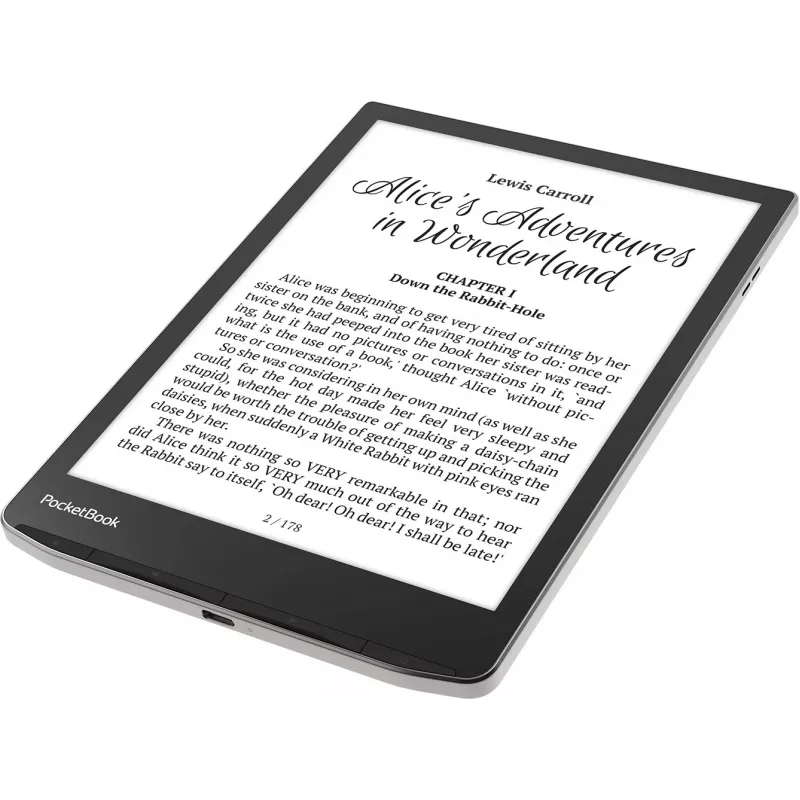 E-raamatulugeja PocketBook InkPad 4 7,8-tolline E Ink Carta, 32 GB, Wi‑Fi, must/hõbedane