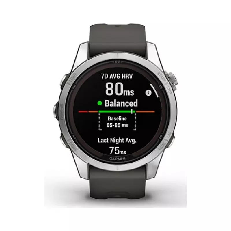 Garmin fēnix 7S Pro 3.05 cm (1.2) MIP 42 mm Digitaalne 240 x 240 pikslit Puutetundlik Hõbedane Wi-Fi GPS (satelliit)